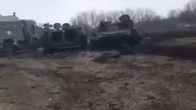 W Izyum wojska ukraińskie zlikwidowały kolumnę rosyjskich spadochroniarzy