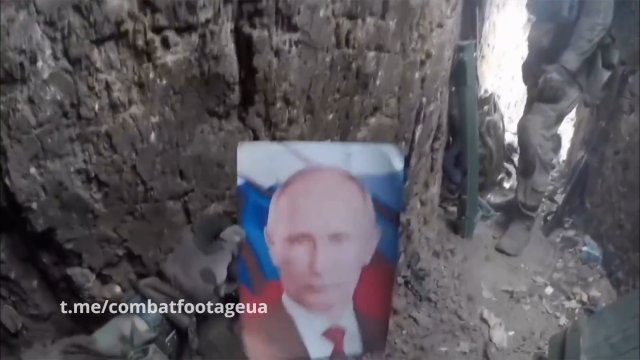 Rosyjscy żołnierze mieli powieszone w okopach... zdjęcie Putina!