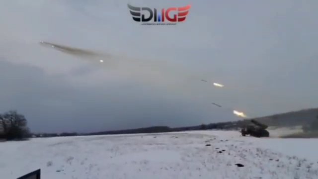 Nagranie z ostrzału D/LPR Grad przeciwko pozycjom ukraińskim