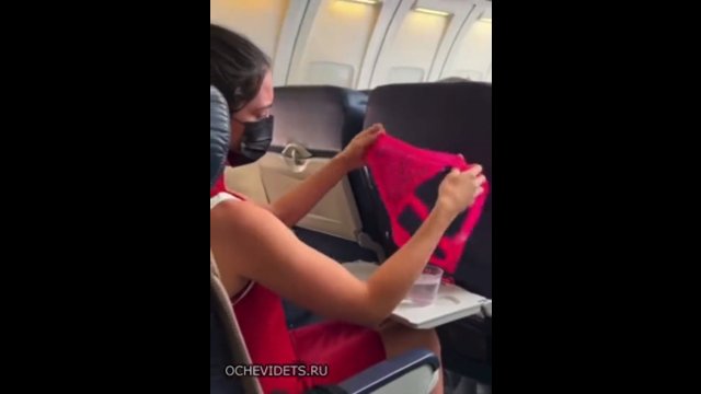 Pasażerka suszyła majtki w samolocie