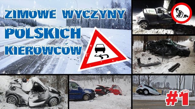 Zimowe wyczyny polskich kierowców #1