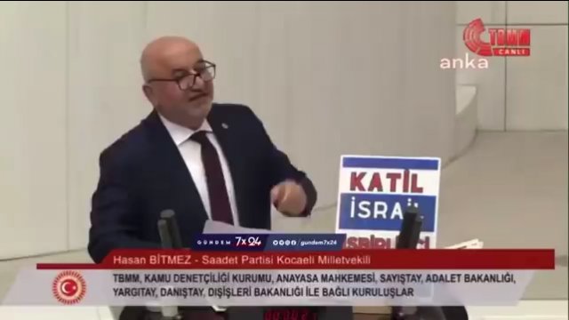 Turecki poseł krzyczał z mównicy, że Izrael spotka zemsta Allaha, a następnie... doznał zawału!
