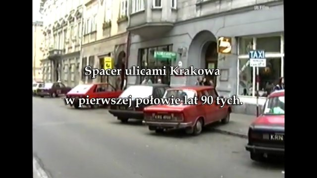 Spacer ulicami Krakowa w pierwszej połowie lat 90 tych