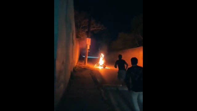 Ghost Rider w Meksyku. Motocykl nagle stanął w ogniu