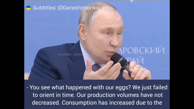Władimir Putin tłumaczy gigantyczny skok cen jajek. "Bum i wystrzeliły" [WIDEO]
