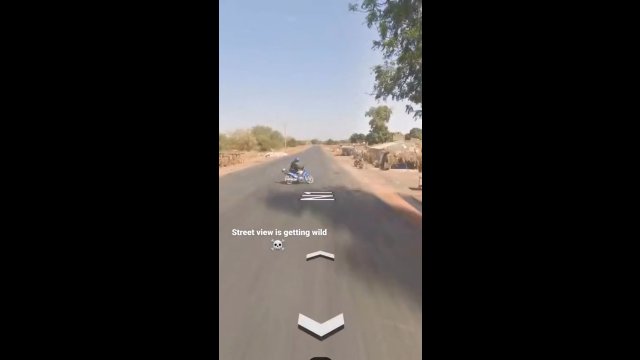 Wypadek motocyklowy na Google Street View