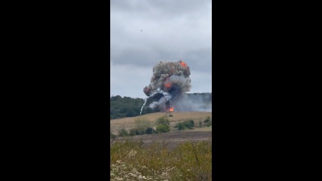 Gigantyczna eksplozja rosyjskiego czołgu po uderzeniu sił ukraińskich