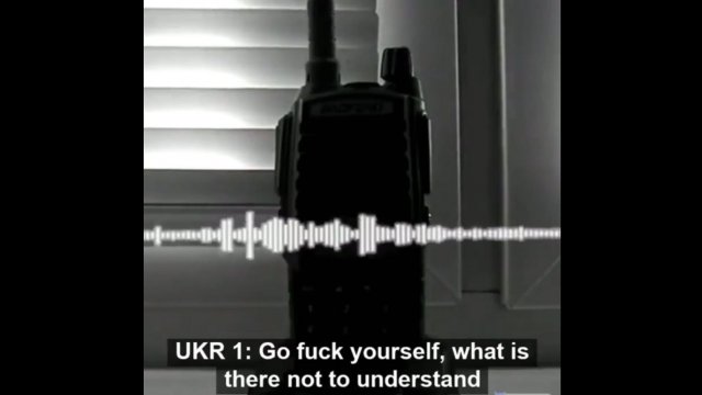 Ukraińskie i rosyjskie wymiany radiowe podczas walki