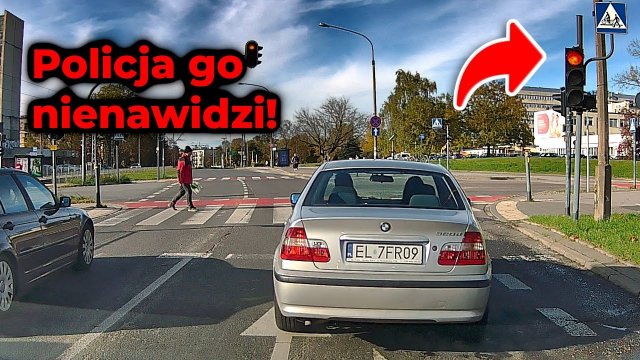 Kierowca BMW znalazł jeden prosty trik jak przejeżdżać na czerwonym świetle [WIDEO]