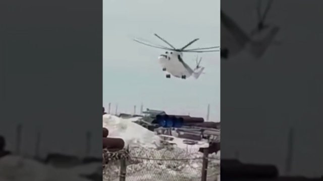 Twarde lądowanie helikoptera