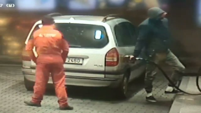 Obywatelskie zatrzymanie złodziei paliwa.