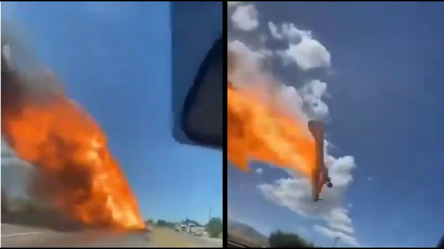 Katastrofa samolotu strażackiego w Chile. Kierowca nagrał to tragiczne zajście [WIDEO]