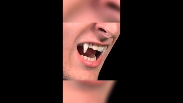 Wysuwane zęby wampira – idealne uzupełnienie stroju na Halloween [WIDEO]