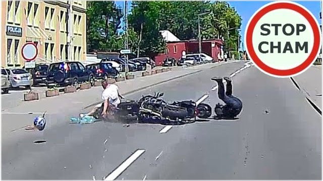 Wypadek skutera z motocyklem w Sztumie