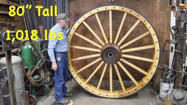 Jak to jest zrobione, wielkie drewniane koło.