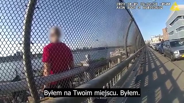Poruszająca rozmowa funkcjonariusza z mężczyzną, który chciał skoczyć z mostu! [WIDEO]