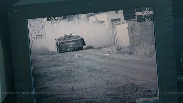 Unikalne nagranie z Ukraińskiego BTR-4 walczącego w Mariupolu.