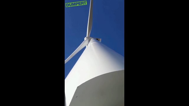 Tak wygląda praca na wiatraku przy silnym wietrze
