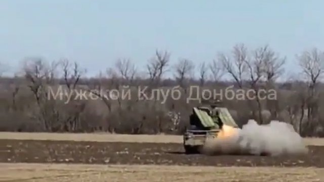 Ukraiński 9K33 Osa SAM działający w Donbasie