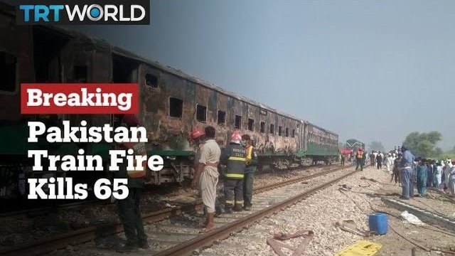 Eksplodowała butla z gazem, pociąg stanął w ogniu. Pakistan