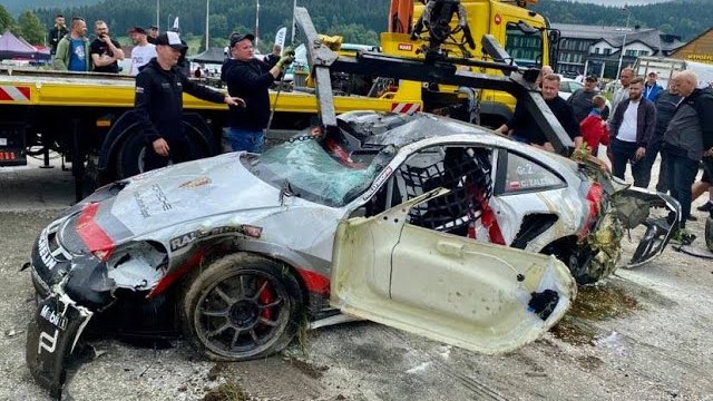 Konkretny wypadek Porsche podczas GSMP Czarna Góra