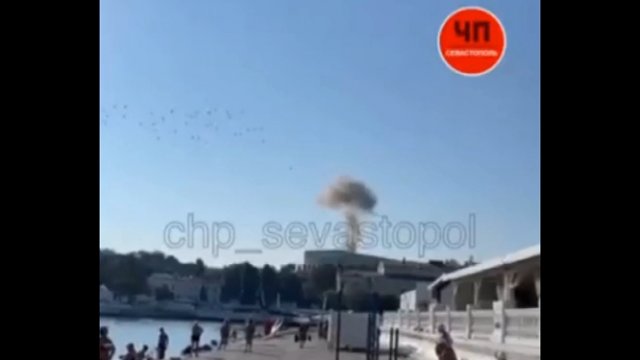 Atak drona na sztab Floty Czarnomorskiej w Sewastopolu