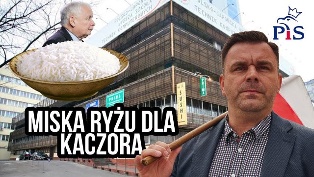 10kg ryżu dla prezesa Kaczyńskiego rozsypane w siedzibie głównej PiS