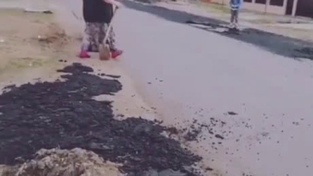 Świeży asfalt w Rumunii