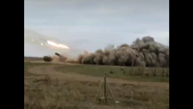 Ukraińska bateria BM-27 Uragan