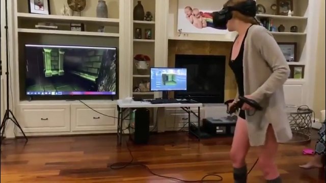 Kobieta zagrała w horror na VR. Była na maksa przerażona