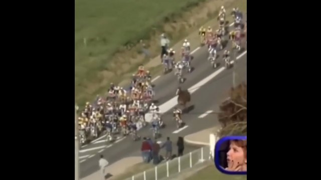Rzadki widok! Koń postanowił dołączyć do wyścigu Tour de France! [WIDEO]