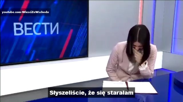 Prezenterka rosyjskiej TV pęka ze śmiechu z powodu "potężnej" podwyżki zasiłków