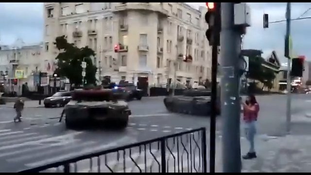Pucz Prigożyna w Rosji. Czołgi otoczyły budynek Ministerstwa Obrony w Rostowie nad Donem