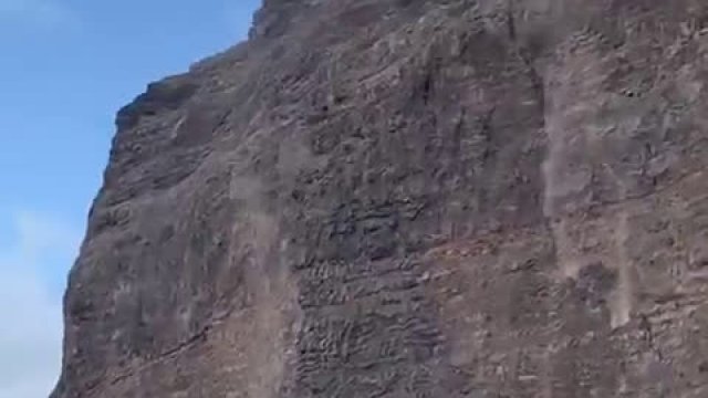La Gomera - osunięcie się skalnego klifu