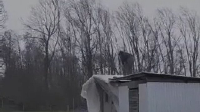 Próba zabezpieczenia dachu przed wiatrem