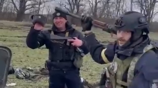 Ukraińcy dziękują ruskim za dostawę uzbrojenia