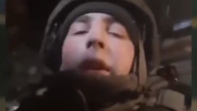 Rusek nagrywa filmik będąc pod ostrzałem Ukraińców