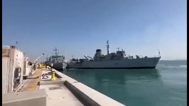 Dwa brytyjskie okręty zderzyły się u wybrzeży Zatoki Perskiej [WIDEO]