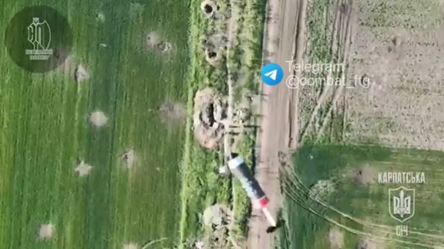 Rosyjski żołnierz zaatakowany przez ukraiński dron