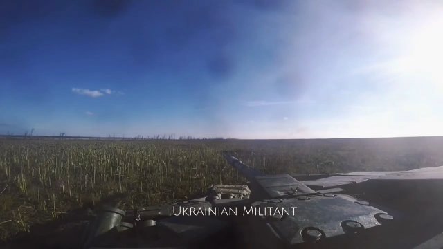 Czołg armii ukraińskiej w zwarciu z armią rosyjską