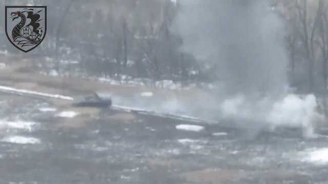 Rosyjski BWP wysadzony w powietrze przez minę przeciwpancerną