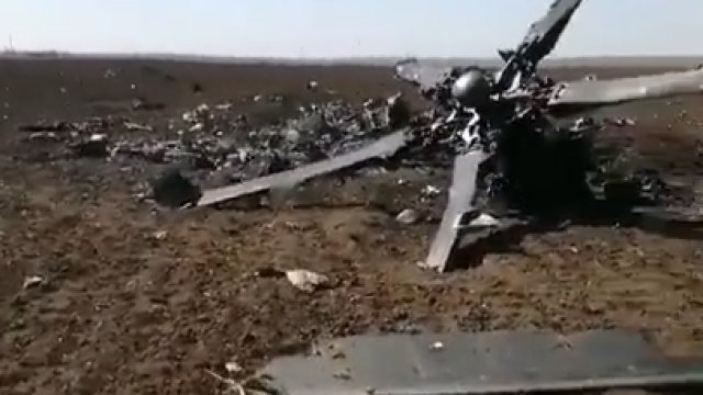 Zniszczony rosyjski Mi-35