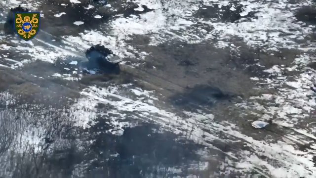 2 rosyjskie BMP eksplodują po próbie przejechania przez pole minowe