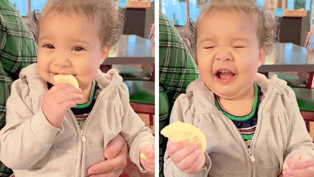 Reakcje małych dzieci na smak cytryny! [WIDEO]