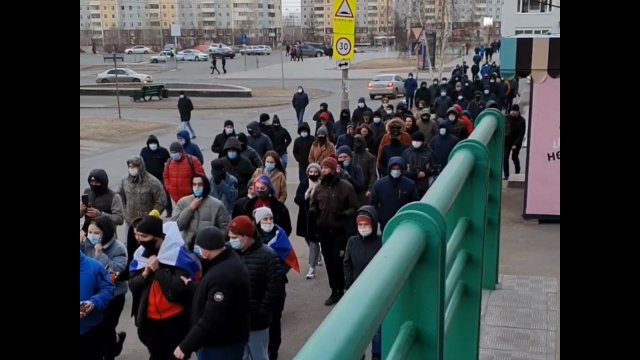 Tak się tłumi demonstracje w Rosji