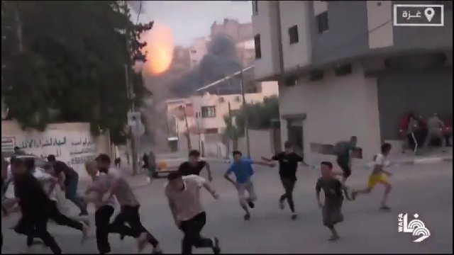 Chaos na ulicach! Tak wyglądają ataki rakietowe na Gazę [WIDEO]