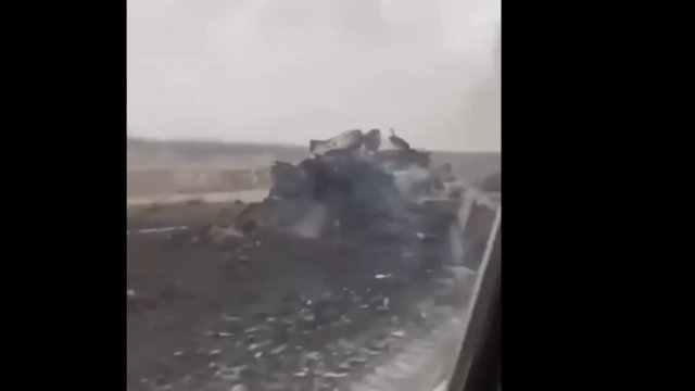 Ogromny konwój rosyjskich pojazdów oznaczonych literą "Z" został zniszczony