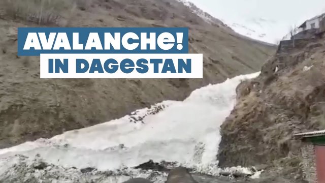 Wolno schodząca lawina w Dagestanie