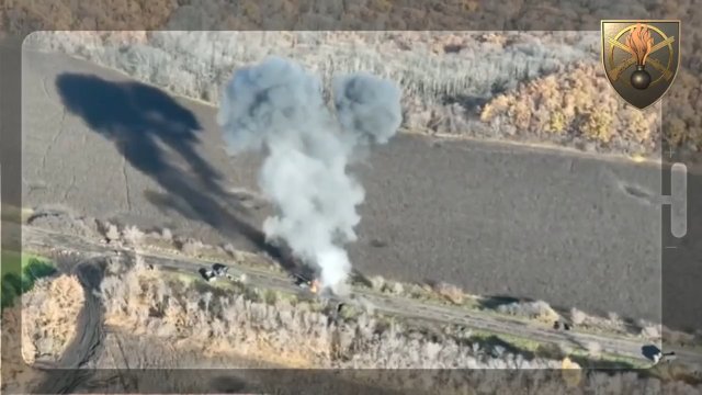 Ukraińcy uderzyli artylerią bezpośrednio w rosyjski czołg w obwodzie ługańskim