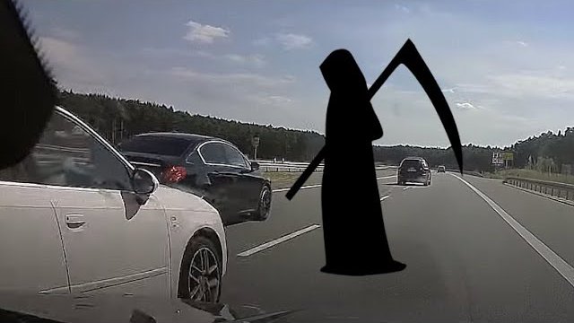 Tak dochodzi do wypadków, czyli typowy obrazek z polskiej autostrady